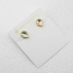 Kendra Scott Crystal Stud Earrings & Necklace Set